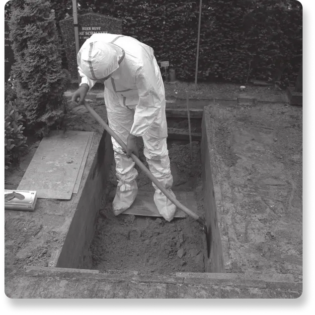 Our team carrying out Exhumation at Mercy Lotad