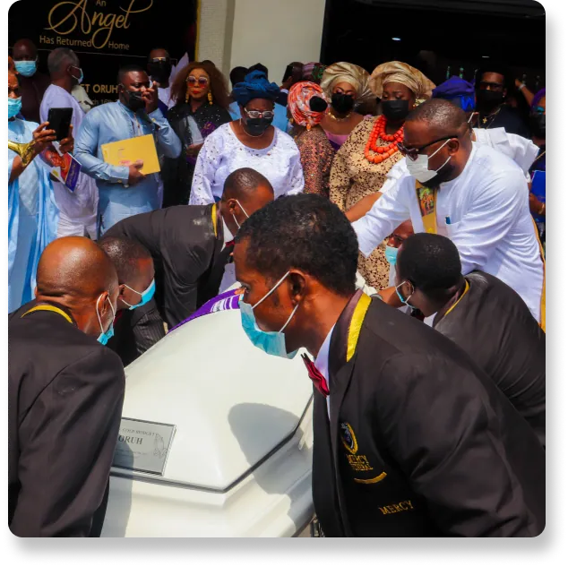 Our team carrying out Funeral Management at Mercy Lotad
