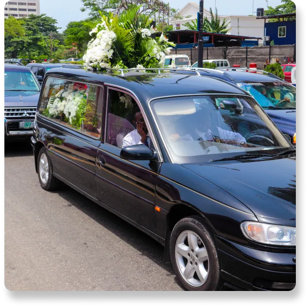 Our team carrying out Hearse Rental at Mercy Lotad
