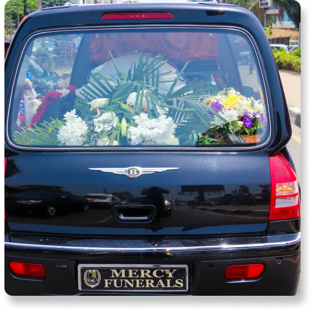 Hearse Rental in progress at Mercy Lotad