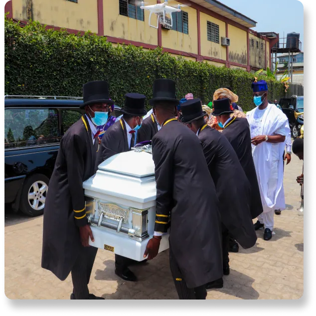 Pall Bearers in progress at Mercy Lotad