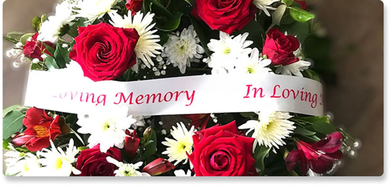 Wreaths at Mercy Lotad Funeral Services